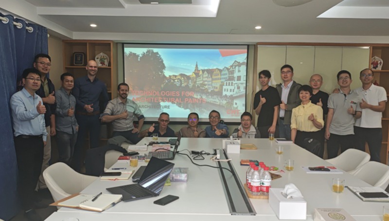 德国CHT 集团与佛山翁开尔公司进行技术培训